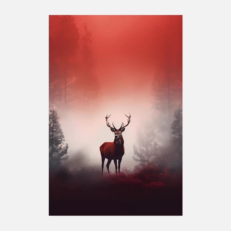 Deer Animal Animal Poster 8" x 12" (20x30 cm)