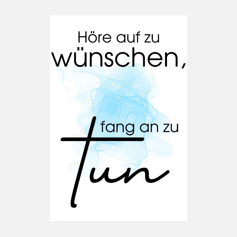POSITIVE EINSTELLUNG MINDSET Motivation Poster 20x30 cm