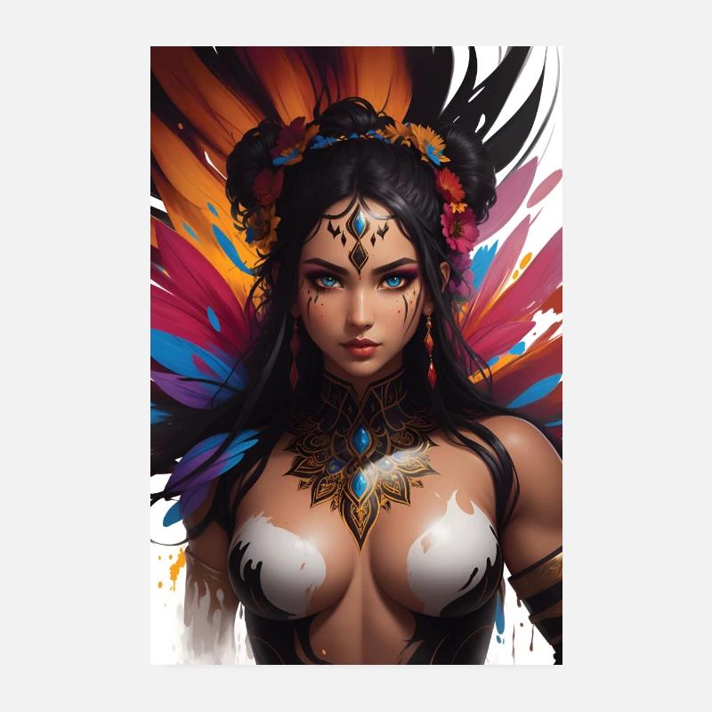 Amazon warrior Poster 8" x 12" (20x30 cm)
