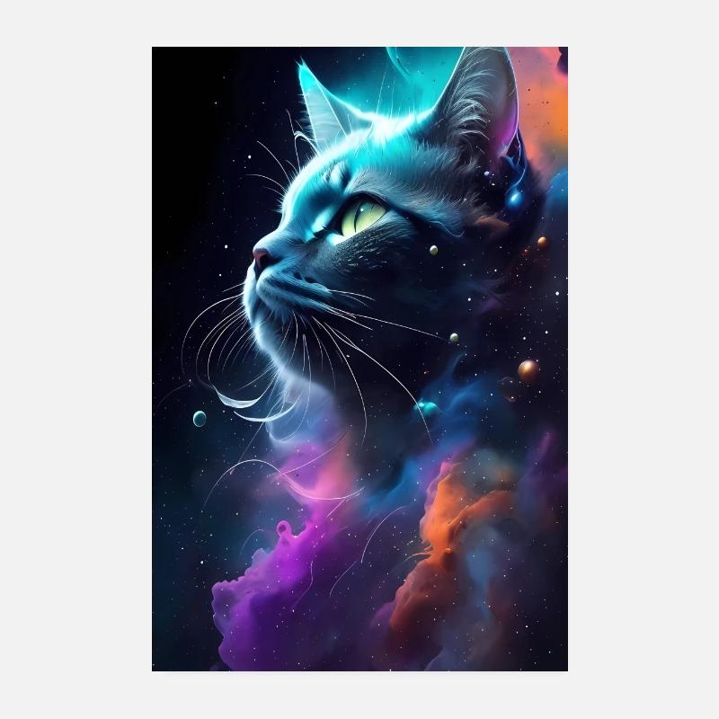 Cat Face Poster 8" x 12" (20x30 cm)