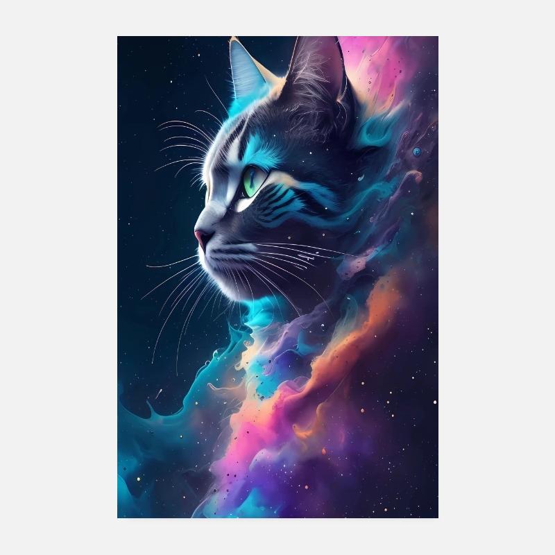 Cat Face Poster 8" x 12" (20x30 cm)