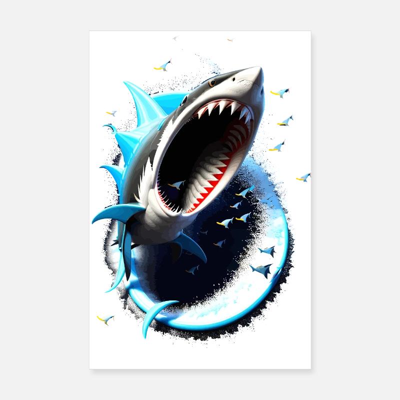 Sharknado #1 - Poster 20x30 cm - Weiß