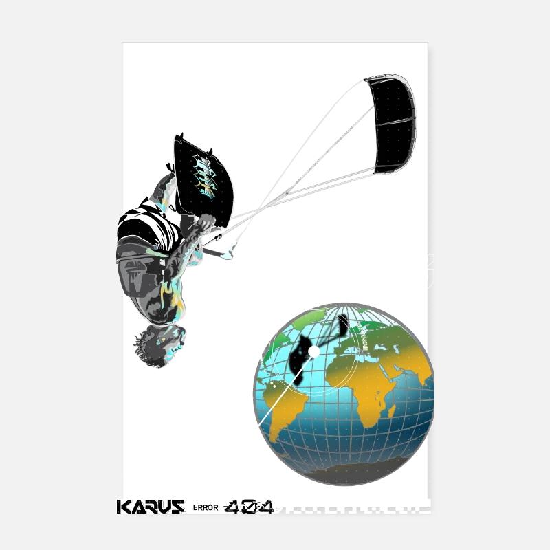 Ignore Gravity - Poster 8" x 12" (20x30 cm) - white