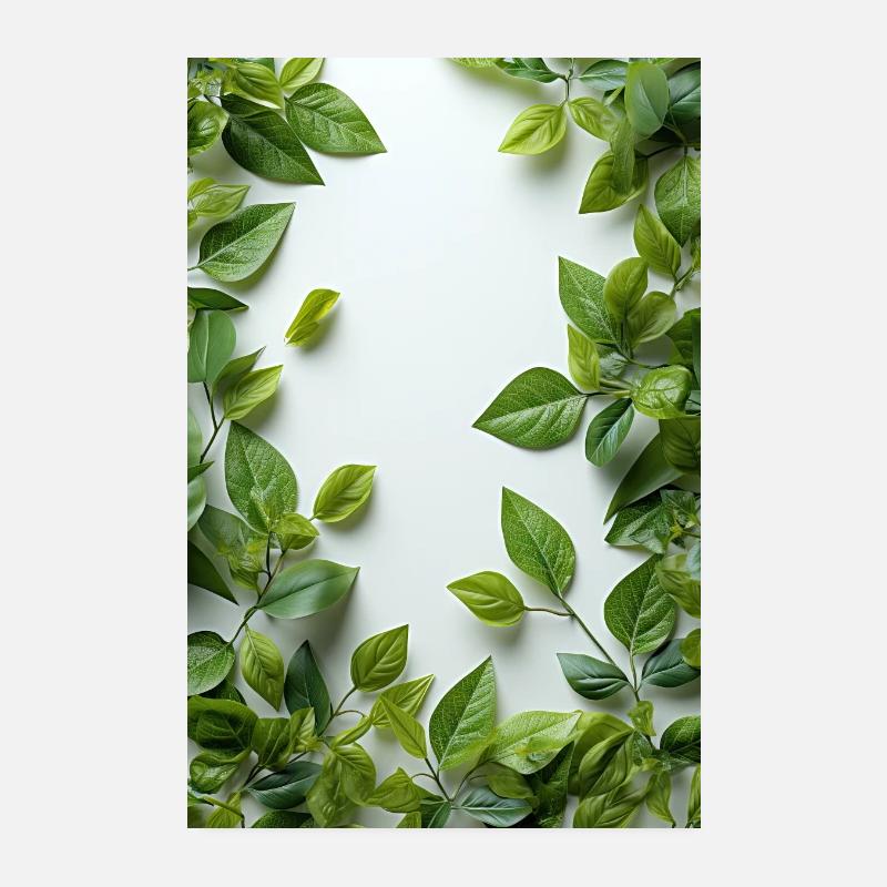 Poster mit Blättern - Natur in Ihrem Zuhause! Poster 20x30 cm