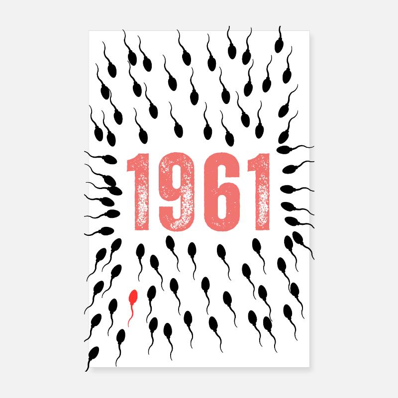 1961 votre année Poster 20 x 30 cm