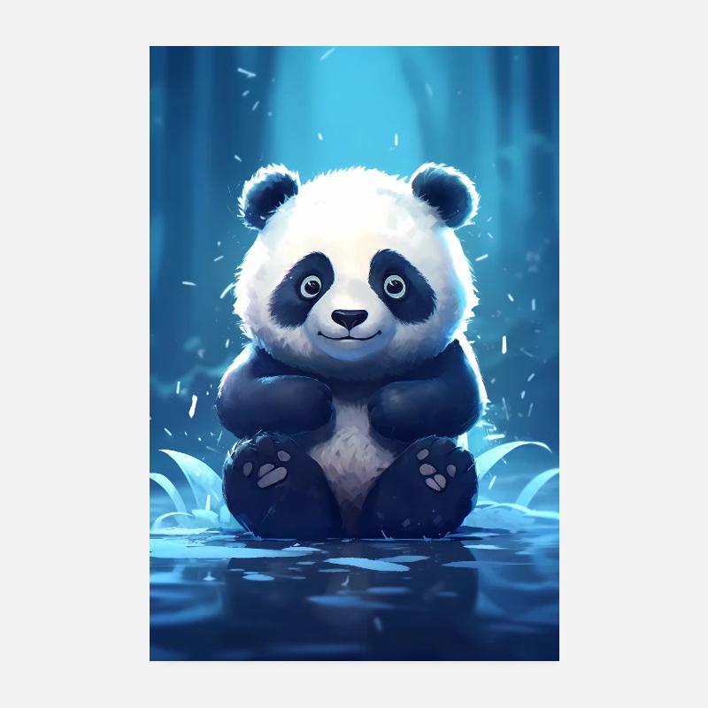 Pandabär Panda Tier Pandas Poster 20x30 cm