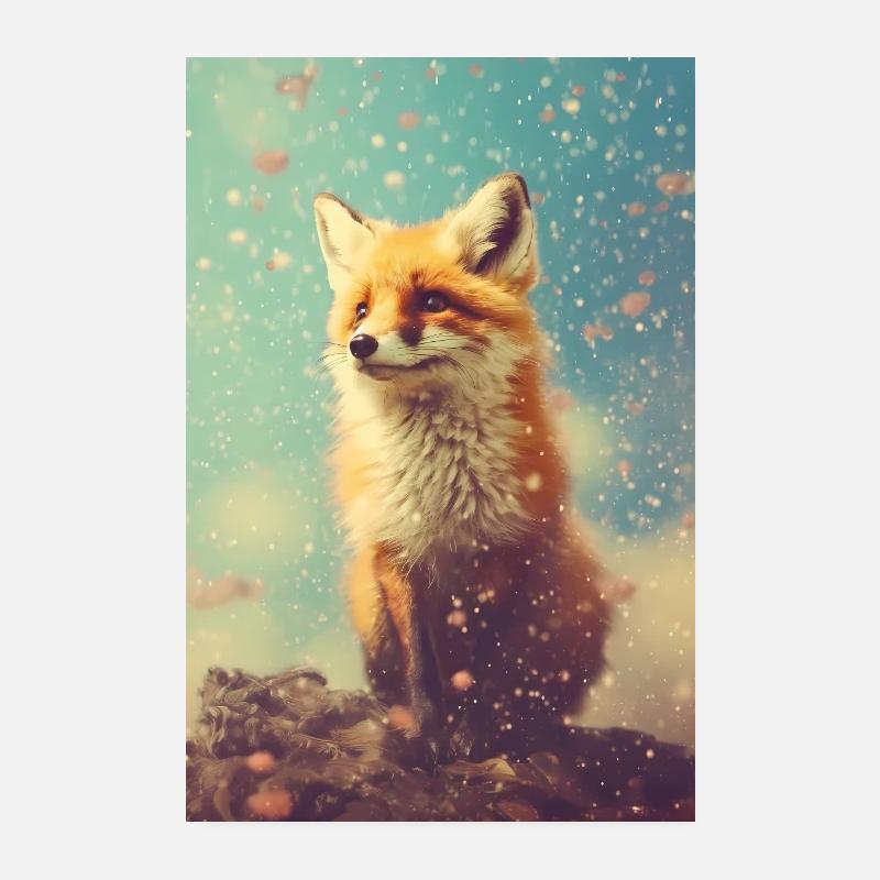 Fuchs Füchse Tier Poster 20x30 cm
