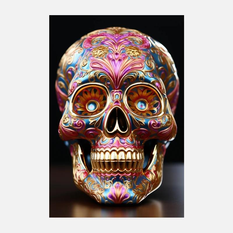 Schädel 009 Poster 20x30 cm