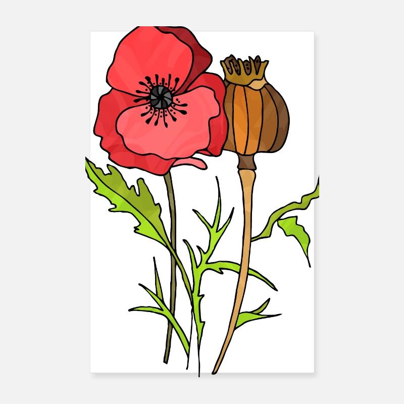 Blumen Poster 20x30 cm