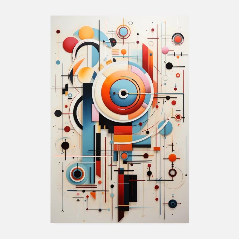 Abstrakte digitale Malerei im Kunst Stil Poster 20x30 cm