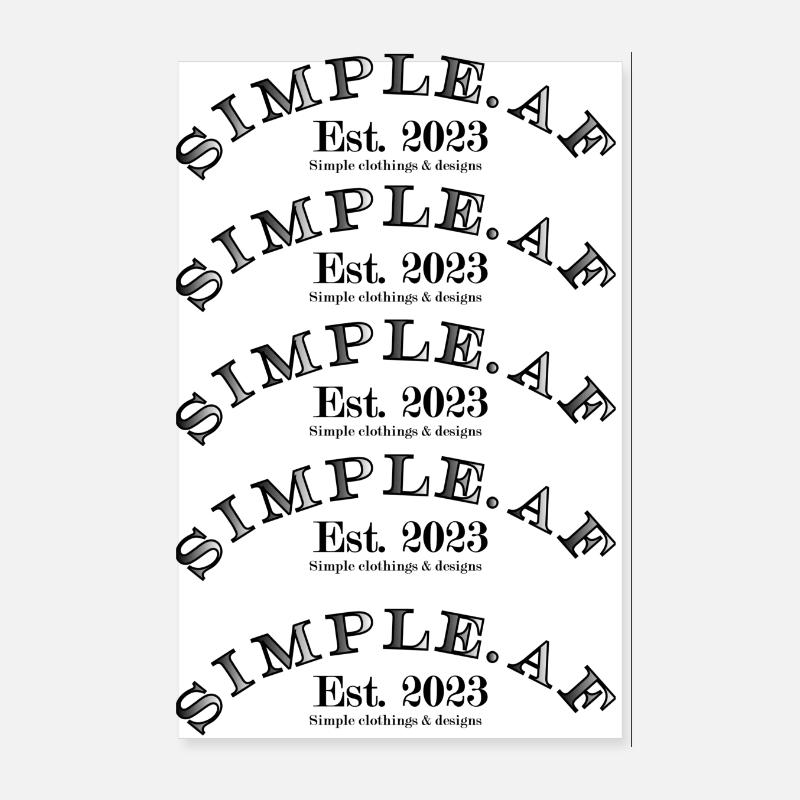 Curved Logo Poster Print Poster 8" x 12" (20x30 cm)