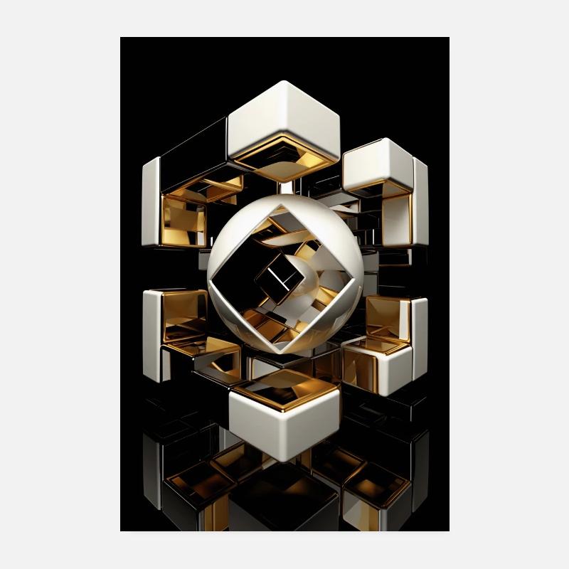 Elegant Modern Poster for Interiors Poster 8" x 12" (20x30 cm)