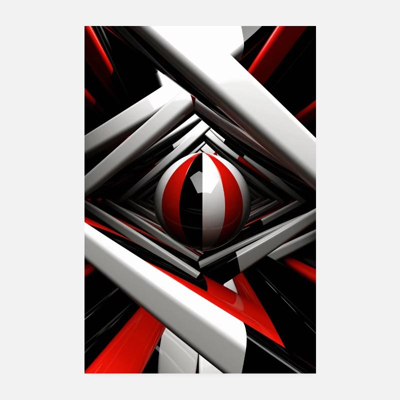 Affiche moderne : une symphonie d’éléments de design uniques Poster 20 x 30 cm