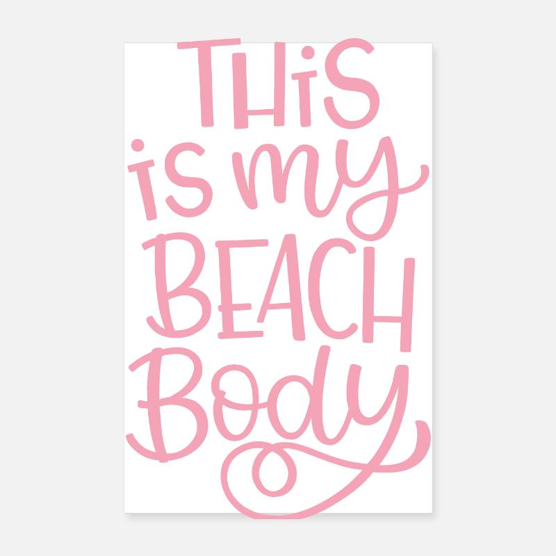 Ceci est mon corps de plage Poster 20 x 30 cm