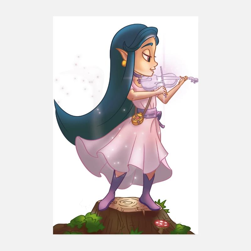 Fantasy Fee Pixie Staub Weibliche Elfen Musik Kunst Poster 20x30 cm