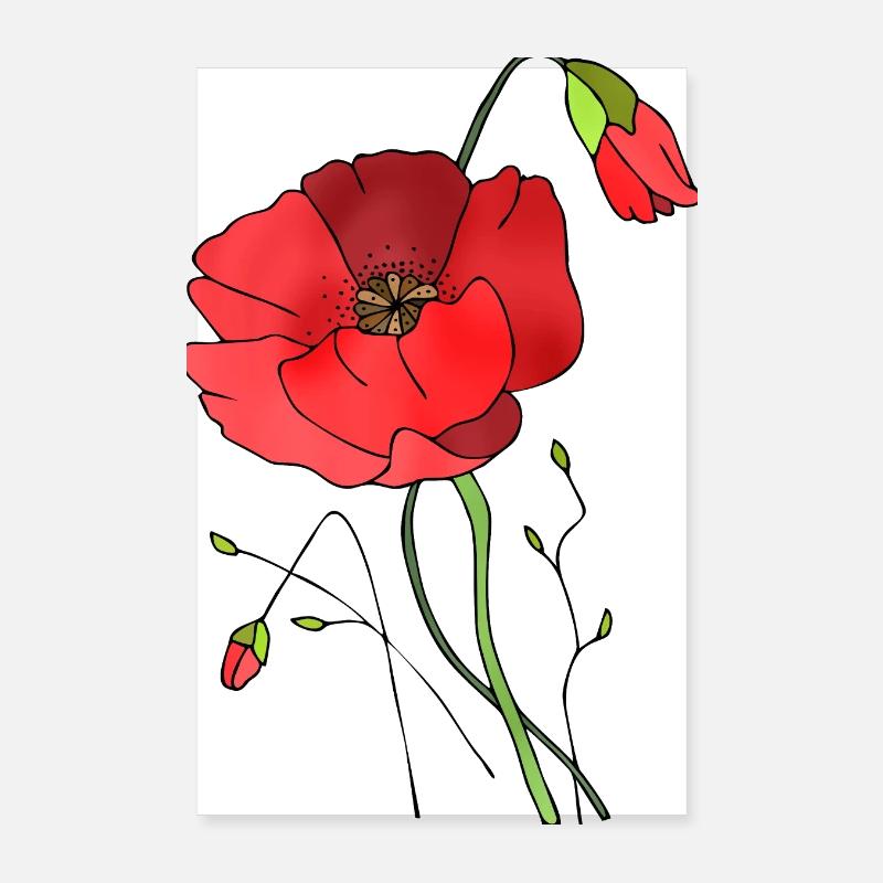Blumen Poster 20x30 cm