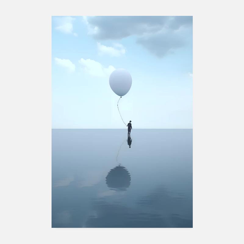 Calming Balloon Poster 8" x 12" (20x30 cm)