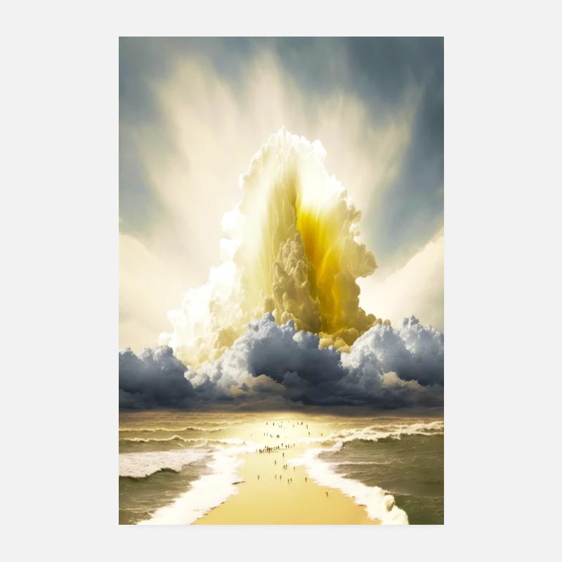 GOTT 04 - Poster 20x30 cm - Weiß