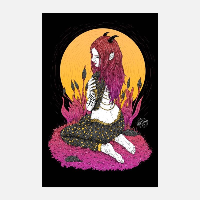 Horns Poster 8" x 12" (20x30 cm)