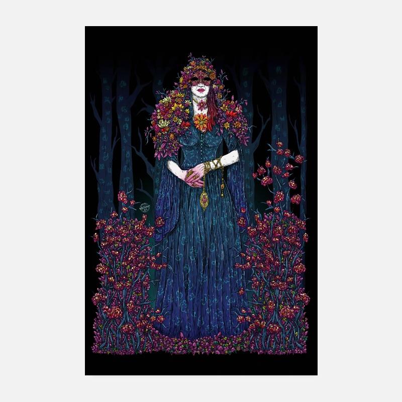 Waldhexe Poster 20x30 cm