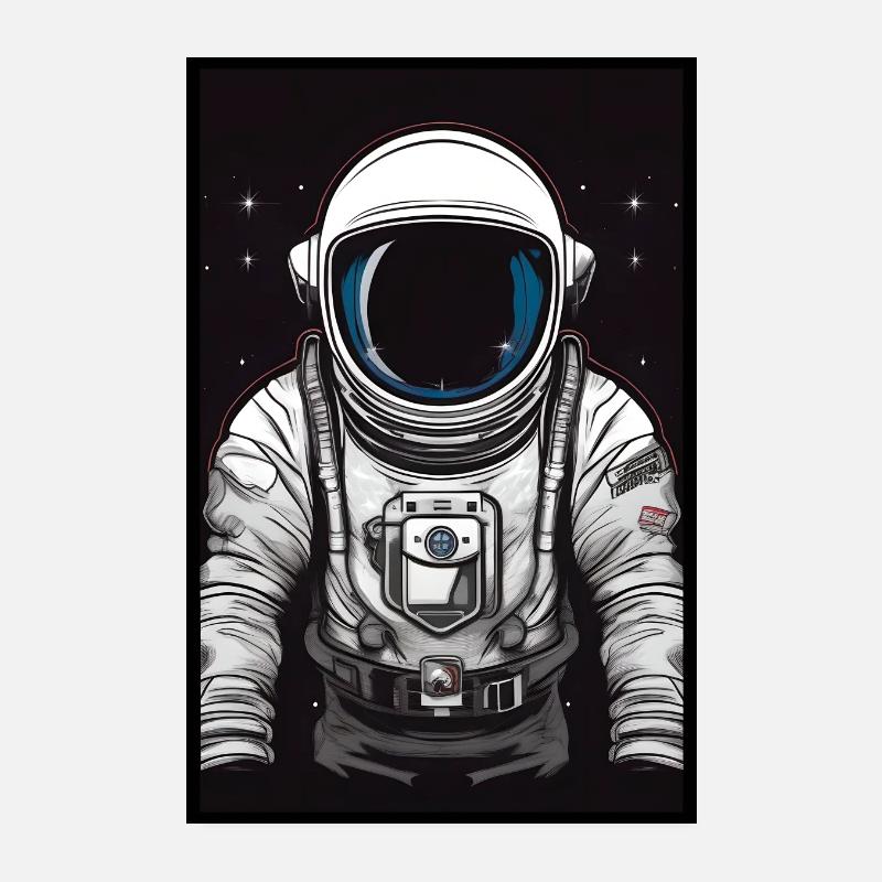 Der Astronaut im Dunkeln Poster 20x30 cm