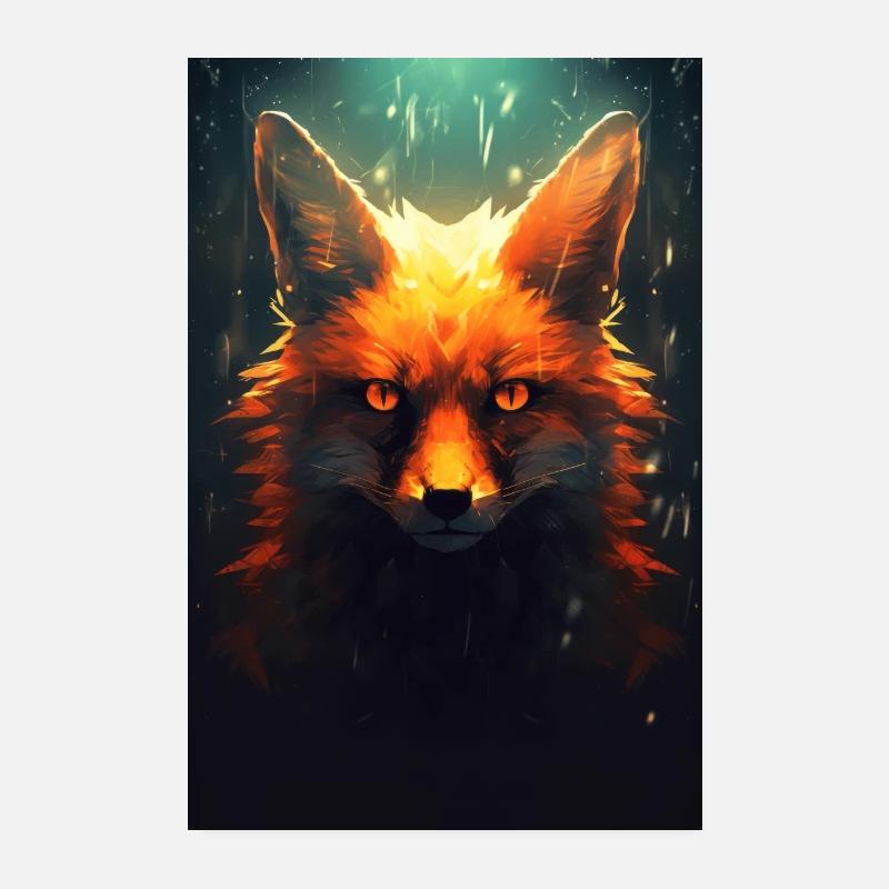 Roter Fuchs Poster 20x30 cm