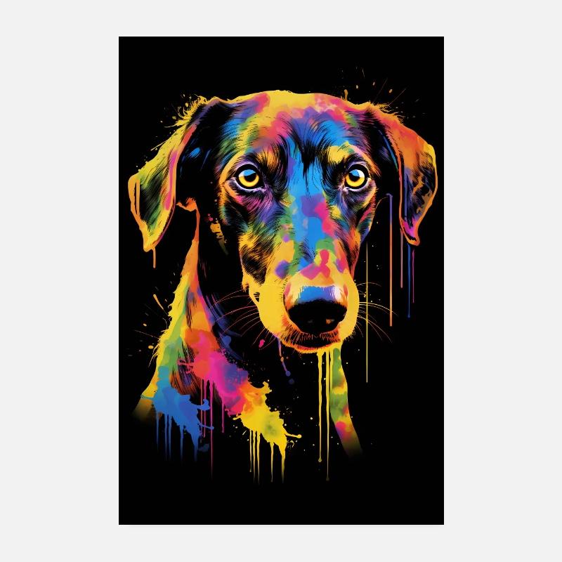Galgo Espanol Bunt Poster 20x30 cm