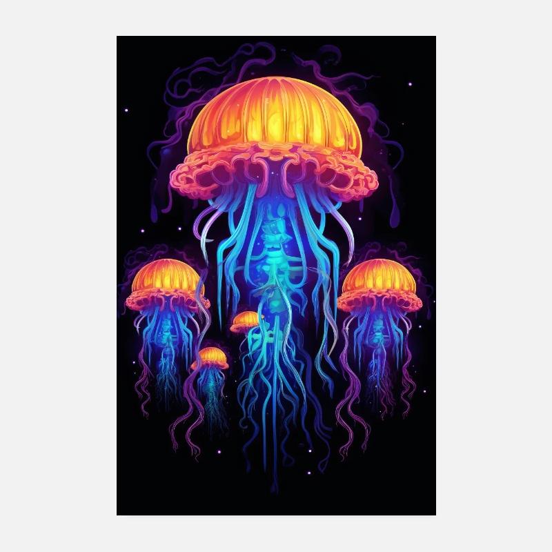 Jellyfish Poster 8" x 12" (20x30 cm)