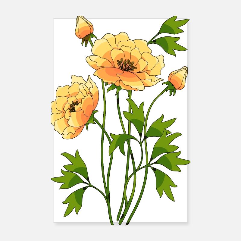 Blumen Poster 20x30 cm
