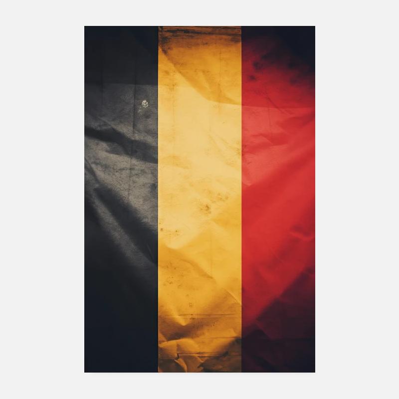 Drapeau « Belgique » Poster 20 x 30 cm
