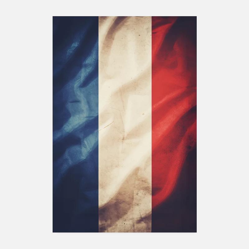 Drapeau « France » Poster 20 x 30 cm