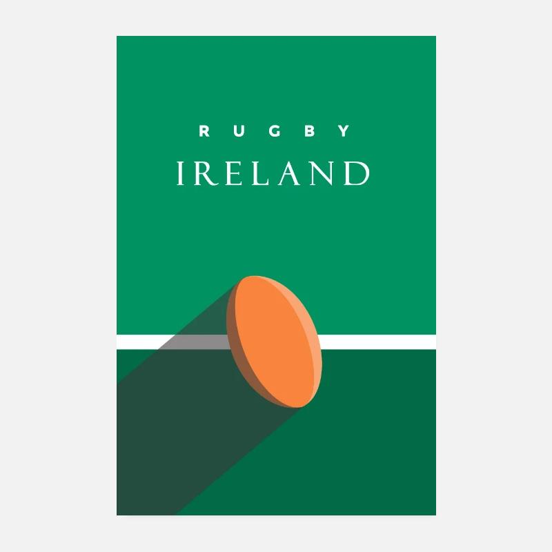RUGBY IRLANDE Poster 20 x 30 cm