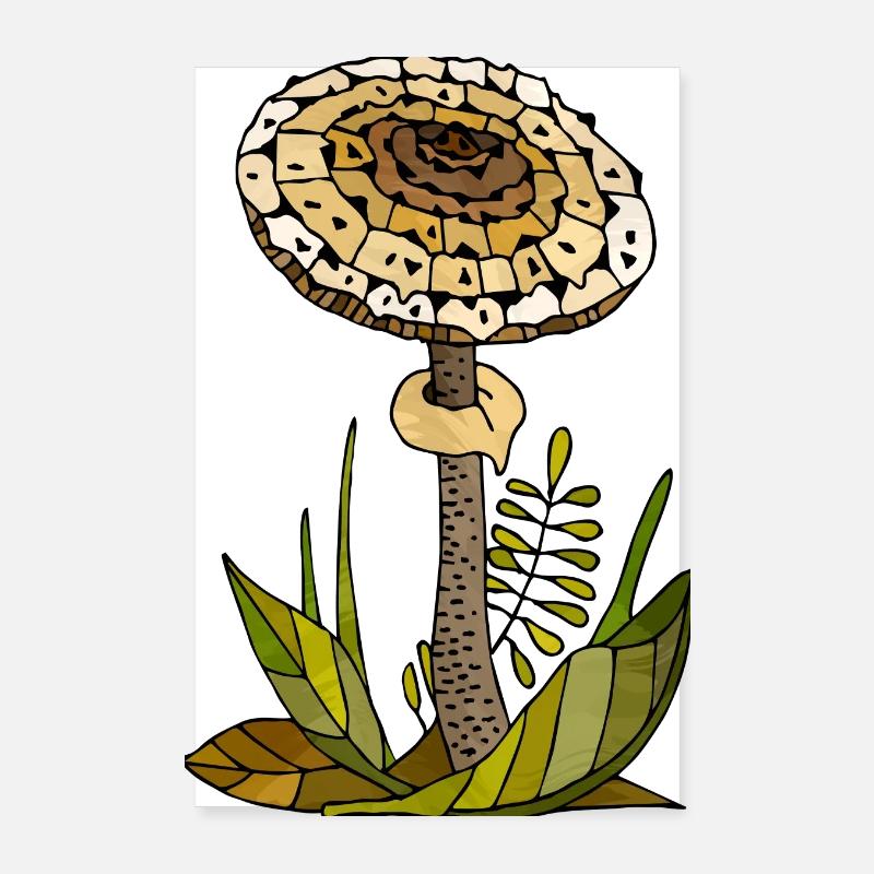 Fungi Poster 8" x 12" (20x30 cm)