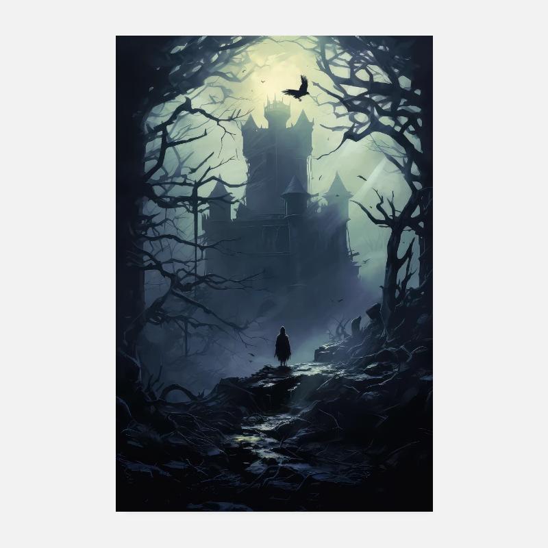 Castle Knight Ravens Poster 8" x 12" (20x30 cm)