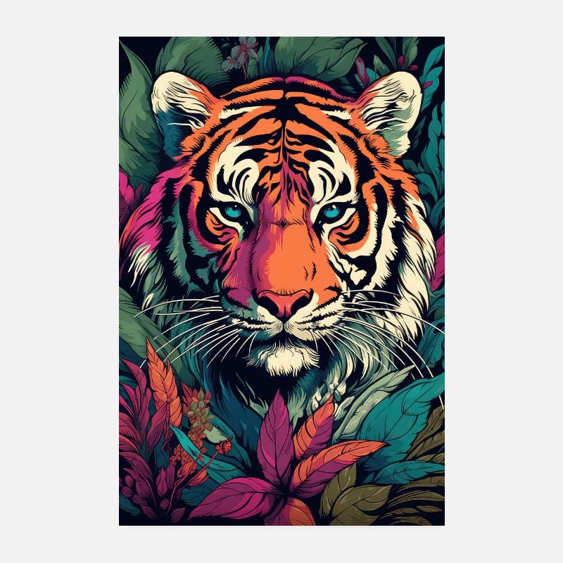 tiger Poster 8" x 12" (20x30 cm)