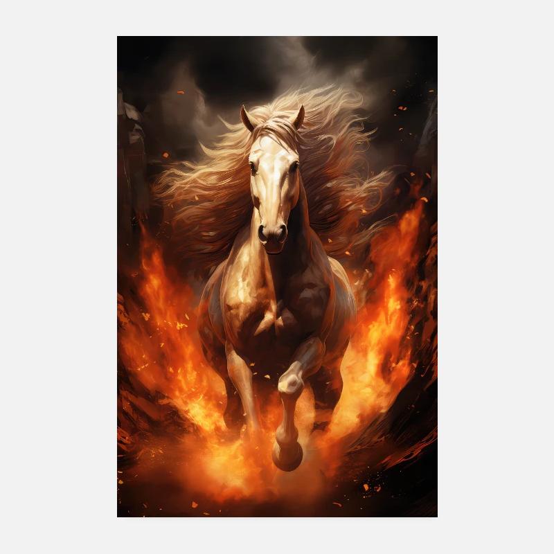 cheval Poster 20 x 30 cm