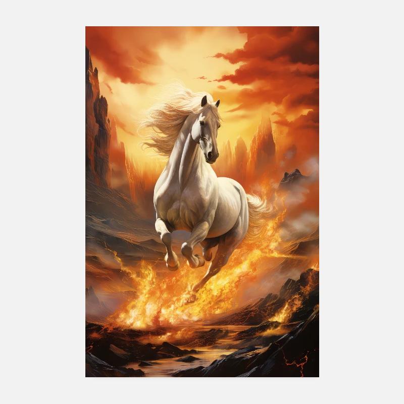 horse Poster 8" x 12" (20x30 cm)