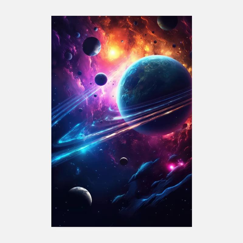 galaxie, espace, planètes Poster 20 x 30 cm