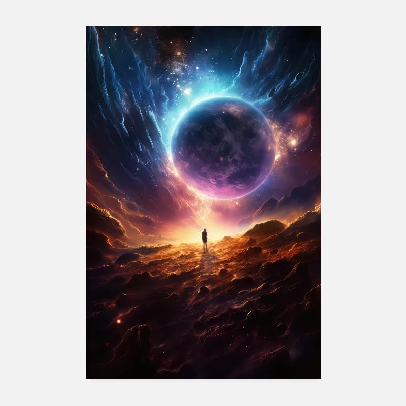 galaxie, planètes, espace extra-atmosphérique Poster 20 x 30 cm