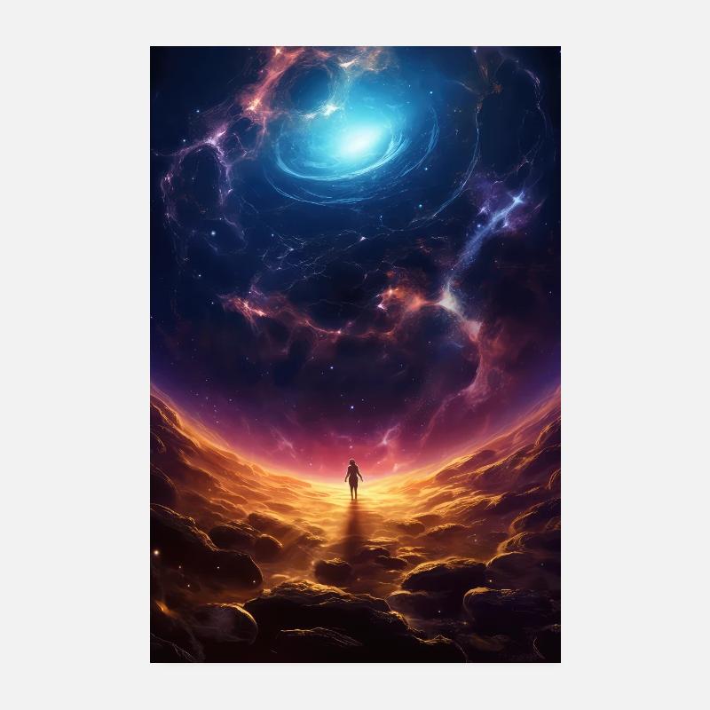galaxy, planets, outer space Poster 8" x 12" (20x30 cm)