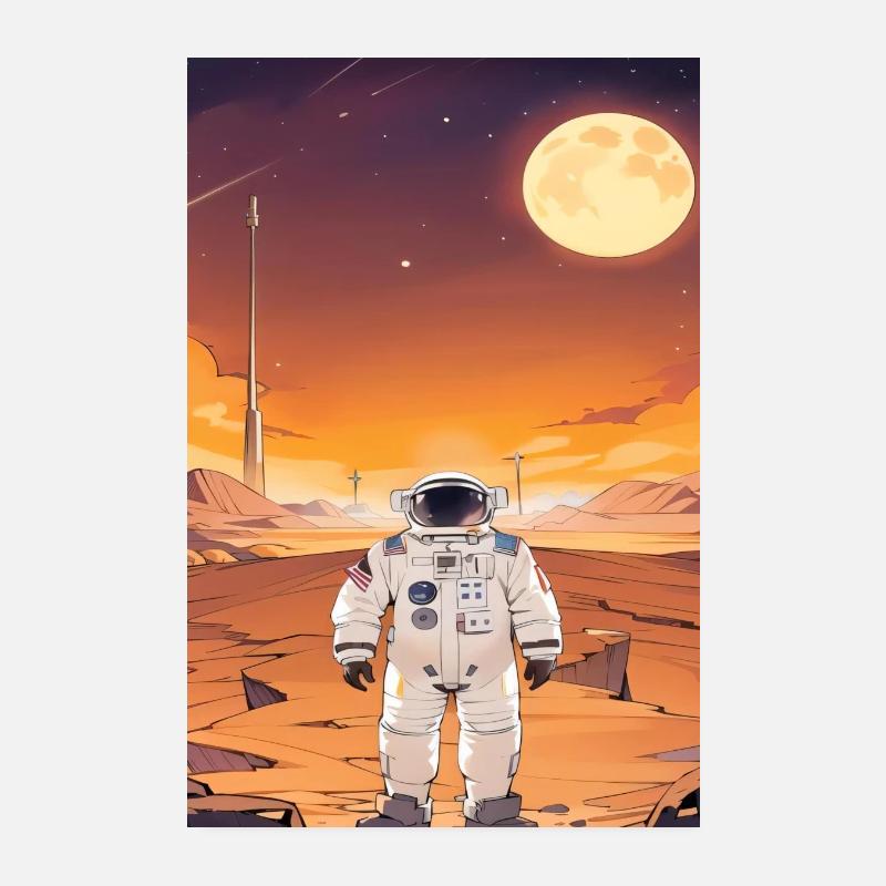 Astronaute Poster 20 x 30 cm