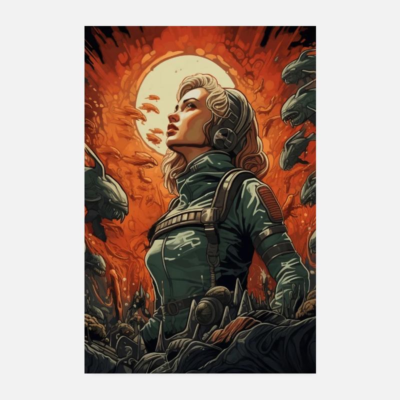 Galaktischer Wächter Poster 20x30 cm