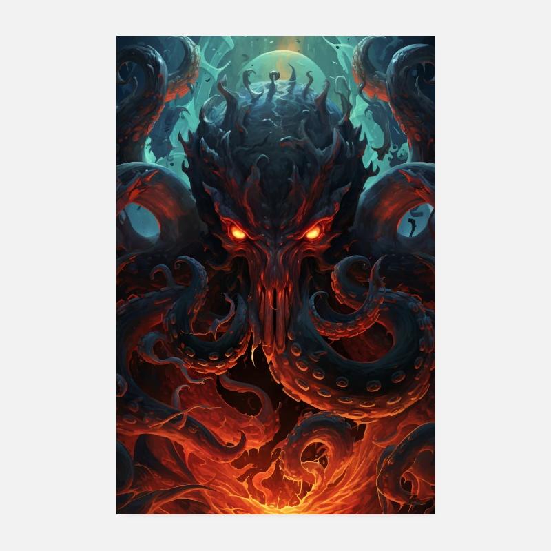 Twisted Tentacles Nightmare Poster 8" x 12" (20x30 cm)