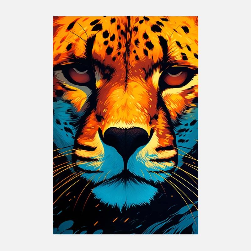 Les yeux du guépard Poster 20 x 30 cm