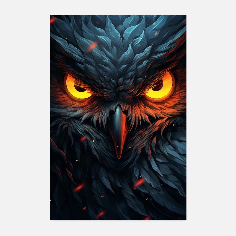 Wise Owl's Watch Poster 8" x 12" (20x30 cm)