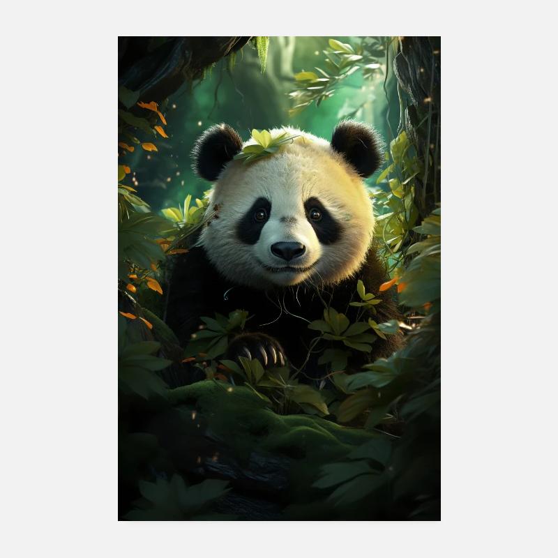 Panda's Ethereal Home Poster 8" x 12" (20x30 cm)