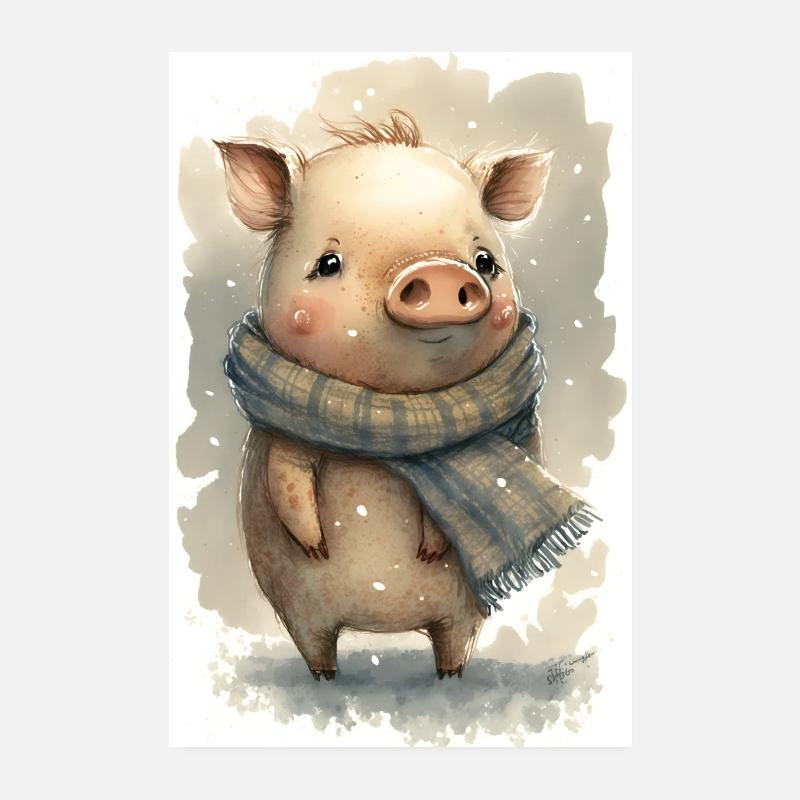 Museau glacé Poster 20 x 30 cm