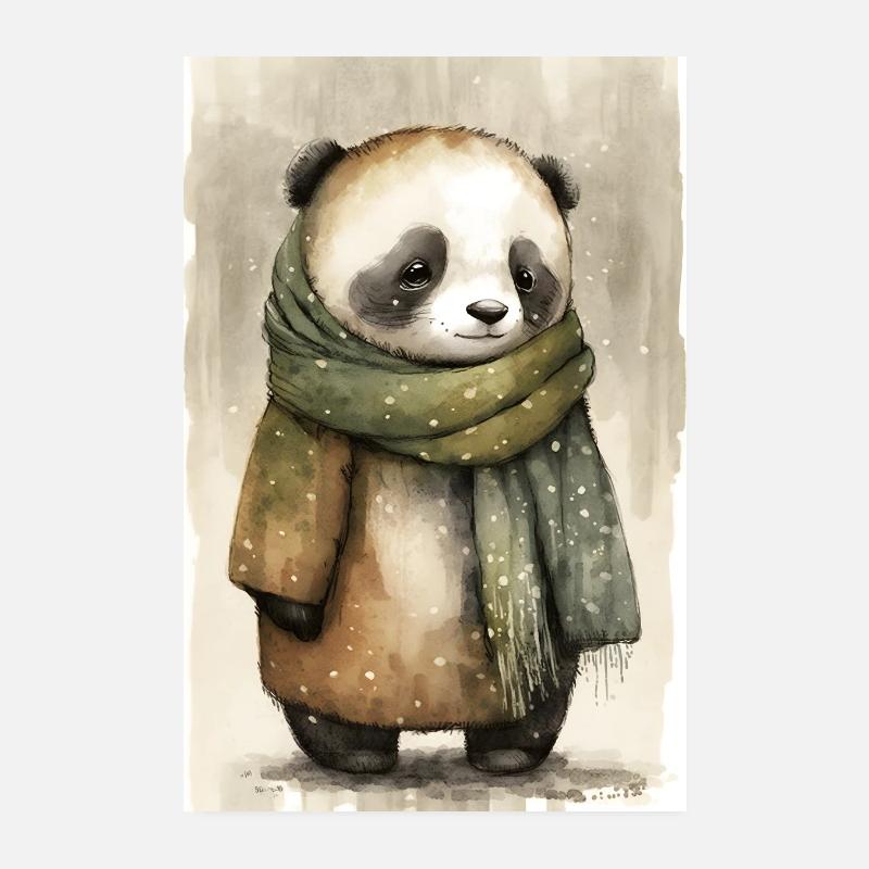 Panda-Gemütlichkeit Poster 20x30 cm