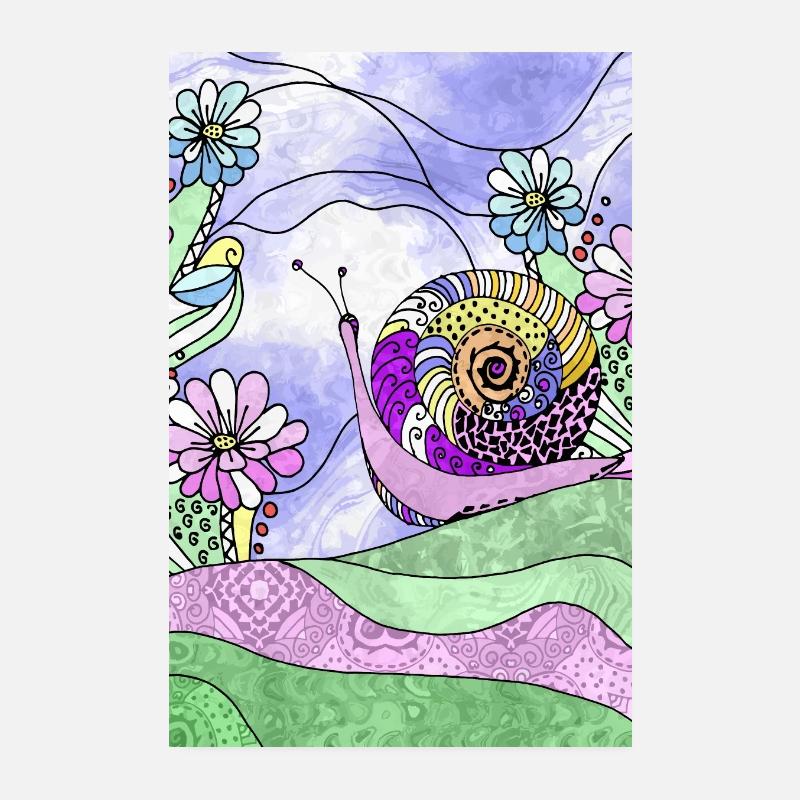 Snail Poster 8" x 12" (20x30 cm)
