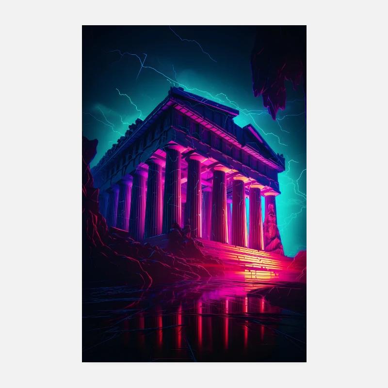 Parthenon Greece Poster 8" x 12" (20x30 cm)